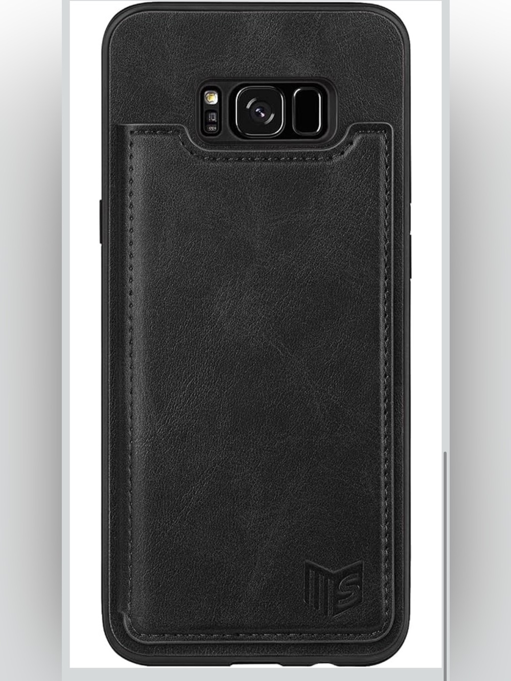 Wallet Case for Samsung Galaxy S8+ RFID BLOCKING PU Leather Men/Women - BLACK